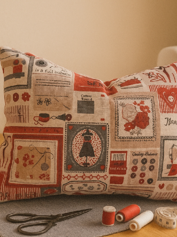 Lavendelkissen „Nähatelier“ – gemütliches Duftkissen mit einzigartigem Design