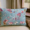 Lavendelkissen Türkise Blüten – weiches Duftkissen mit wunderschönem Blumenmotiv