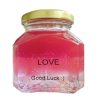 🕯️ Kerze für Glück und Liebe – mit Rosenquarz, Amethyst und Bergkristall ✨💖