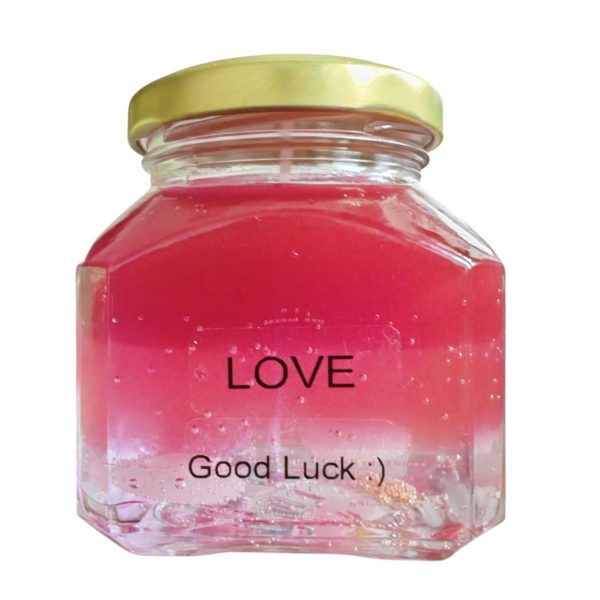 🕯️ Kerze für Glück und Liebe – mit Rosenquarz, Amethyst und Bergkristall ✨💖