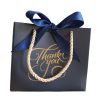 Elegante blaue Geschenktasche – für 1 bis 2 Kerzen