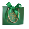Elegante grüne Geschenktasche – für 1 bis 2 Kerzen