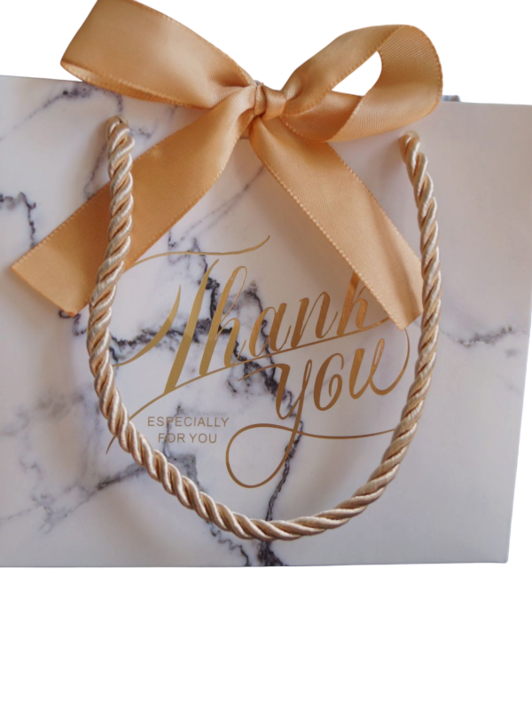 **Elegante weiße Geschenktasche – für 1 bis 2 Kerzen**