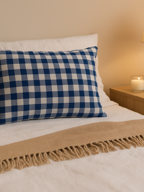 **Lavendelkissen Blaues Rebeca – gemütliches Duftkissen mit Lavendel und elegantem Design**
