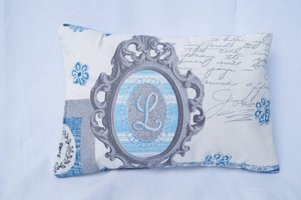 Lavendelkissen Nostalgie Blau – gemütliches Duftkissen mit nostalgischem Motiv